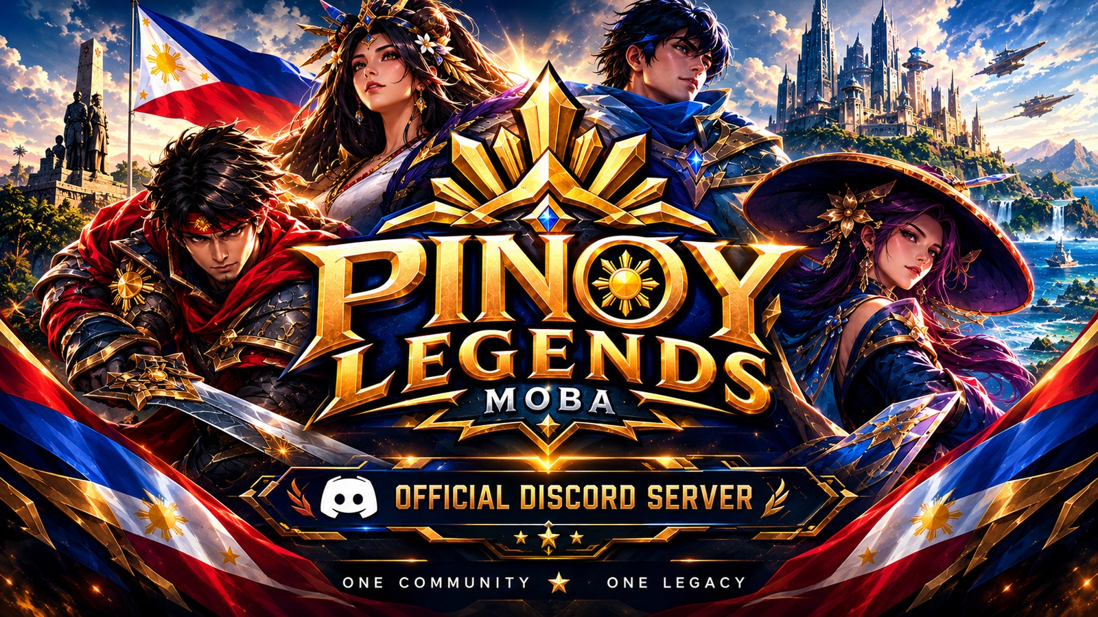 Pinoy Legends — Official Discord Server. One community, one legacy.